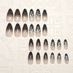 Press-On Nails Ombre Floral 24-Count Easy Application