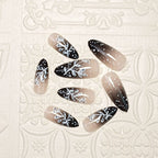 Press-On Nails Ombre Floral 24-Count Easy Application
