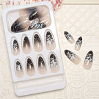Press-On Nails Ombre Floral 24-Count Easy Application