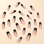 Press-On Nails Ombre French Tip Durable Acrylic Easy Application
