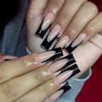 Press-On Nails Ombre French Tip Durable Acrylic Easy Application