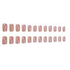 Press-On Nails Ombre Glitter Long-Lasting Set of 24