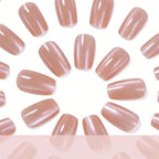 Press-On Nails Ombre Glitter Long-Lasting Set of 24