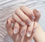 Press-On Nails Ombre Glitter Long-Lasting Set of 24