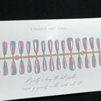 Press-On Nails Ombre Gradient Cat's Eye