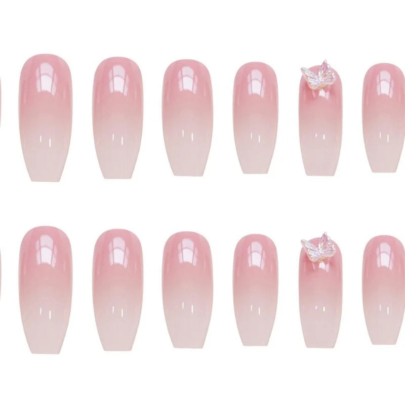 Press-On Nails Ombre Gradient Glue-On & Reusable