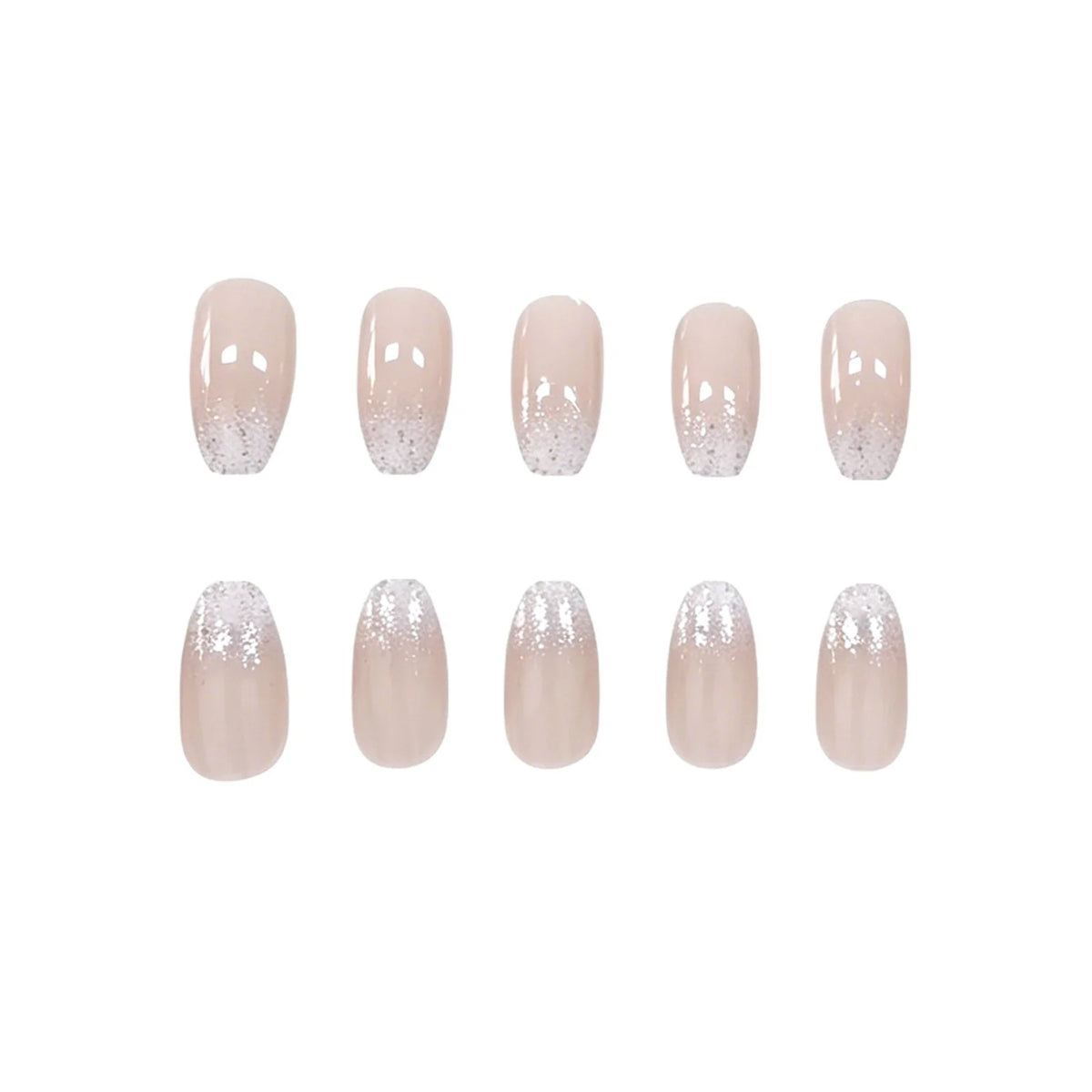 Press-On Nails Ombre Gradient High-Gloss 24-Piece