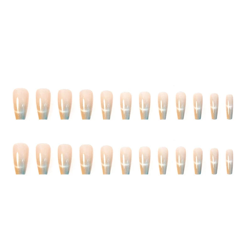 Press-On Nails Ombre Gradient Peel & Stick Reusable