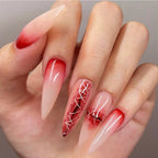 Press-On Nails Ombre Gradient Self-Adhesive Pointed Tips