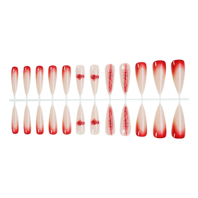 Press-On Nails Ombre Gradient Self-Adhesive Pointed Tips