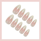 Press-On Nails Ombre Pink Reusable Set of 10