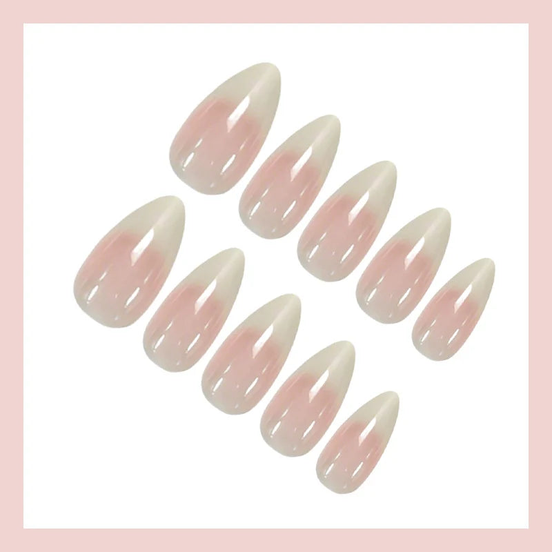 Press-On Nails Ombre Pink Reusable Set of 10