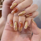 Press-On Nails Ornate Floral Easy Application & Long-Lasting Wear