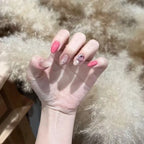 Press-On Nails Oval Floral Durable & Comfortable Fit