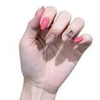 Press-On Nails Oval Floral Durable & Comfortable Fit