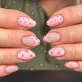 Press-On Nails Patterned Design Easy Apply