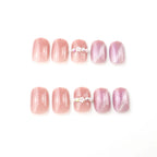 Press-On Nails Pearl Accents Long-Lasting