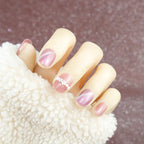 Press-On Nails Pearl Accents Long-Lasting