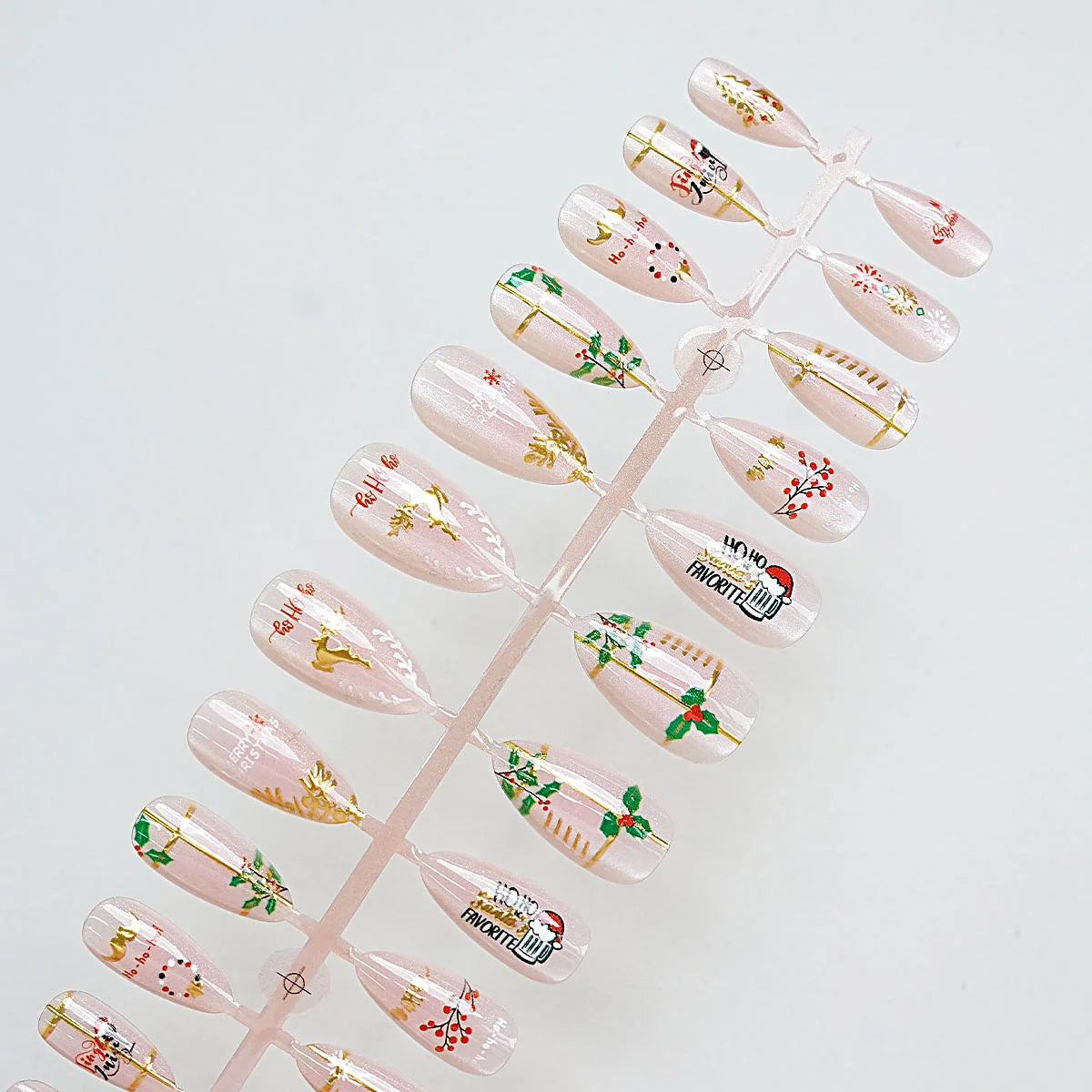 Press-On Nails Peel-And-Stick Chip-Resistant Set of 24