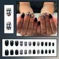 Press-On Nails Peel-And-Stick Floral & Halloween Designs
