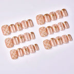 Press-On Nails Peel-And-Stick Gold Accents Multiple Sizes