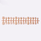 Press-On Nails Peel-And-Stick Gold Accents Multiple Sizes