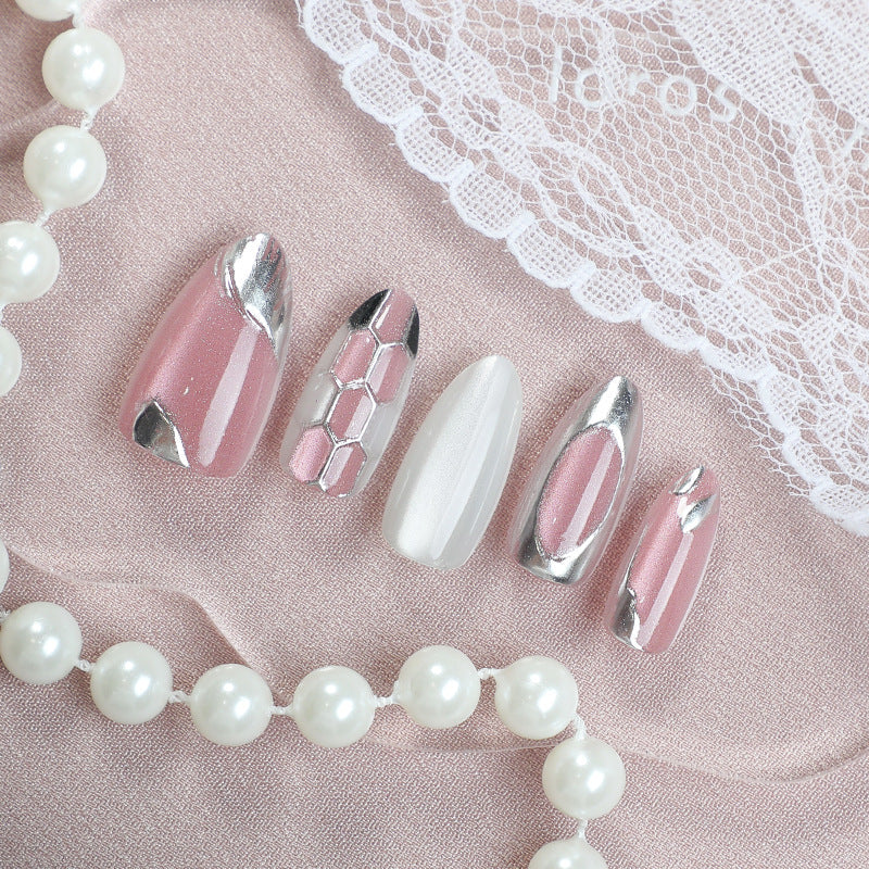 Press-On Nails Peel And Stick Metallic Accent