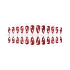 Press-On Nails Peel-And-Stick Reusable Heart Design