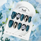 Press-On Nails Peel & Press Floral & Gold Accents