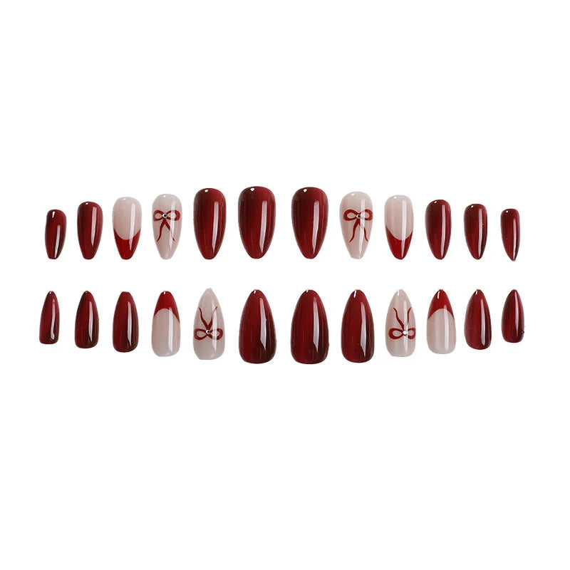Press-On Nails Peel & Stick Bow Accent Multi-Size
