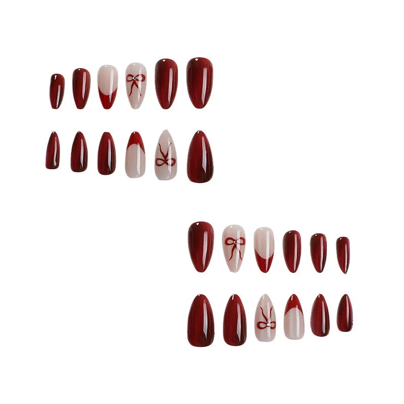 Press-On Nails Peel & Stick Bow Accent Multi-Size