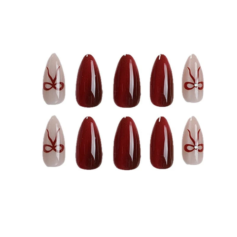 Press-On Nails Peel & Stick Bow Accent Multi-Size