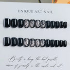 Press-On Nails Peel & Stick Floral Design