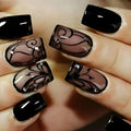 Press-On Nails Peel & Stick Floral Design