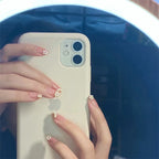Press-On Nails Pink Rhinestone No Glue Multi-Size