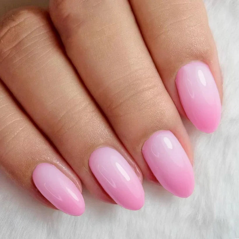 Press-On Nails Pink To Purple Ombre Self-Adhesive 24-Piece