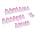 Press-On Nails Pink To Purple Ombre Self-Adhesive 24-Piece