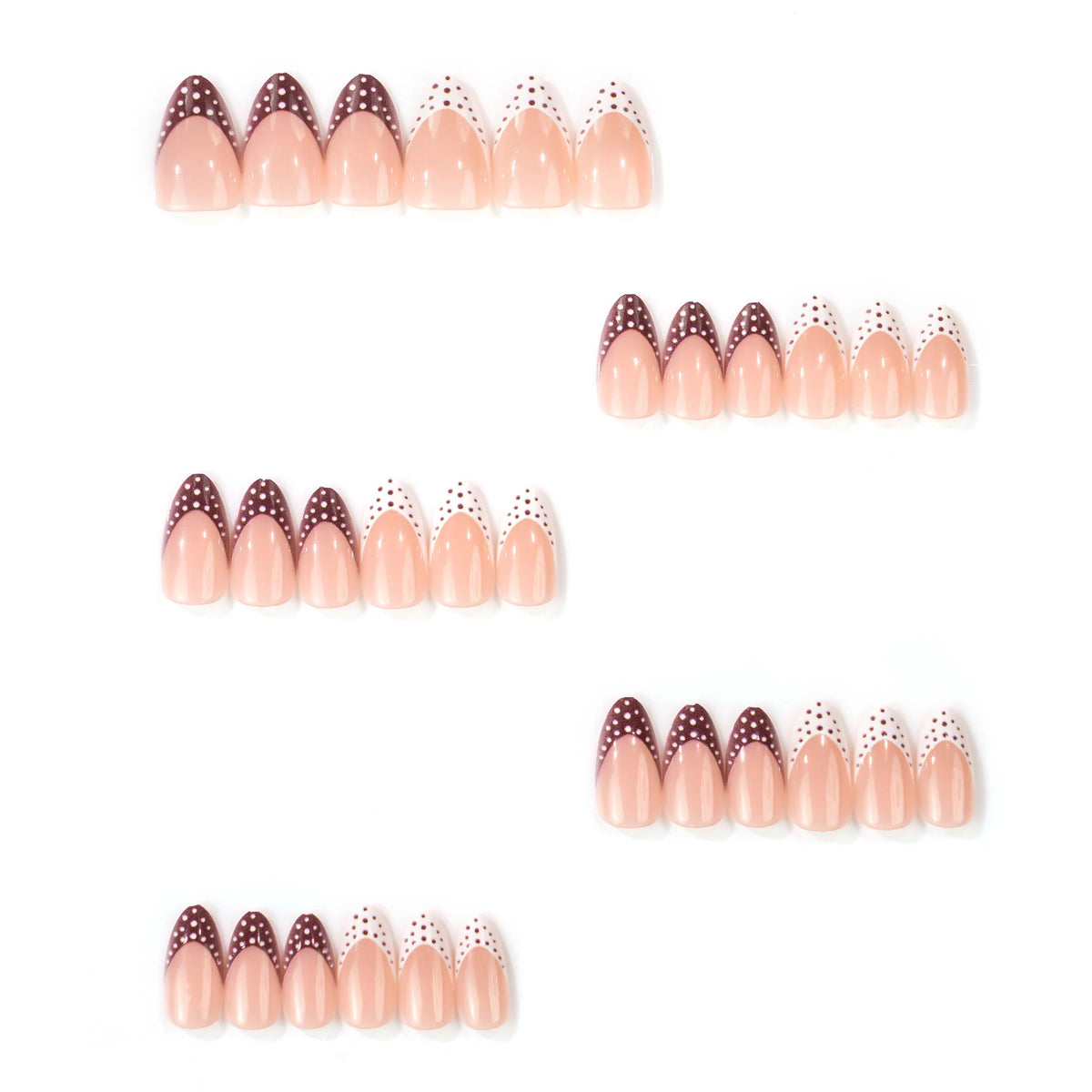 Press On Nails Pointed Matte & Glossy Reusable
