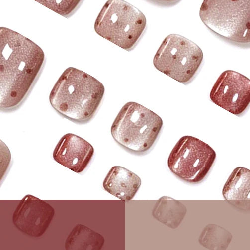 Press-On Nails Polka Dot 24-Count Comfortable Fit