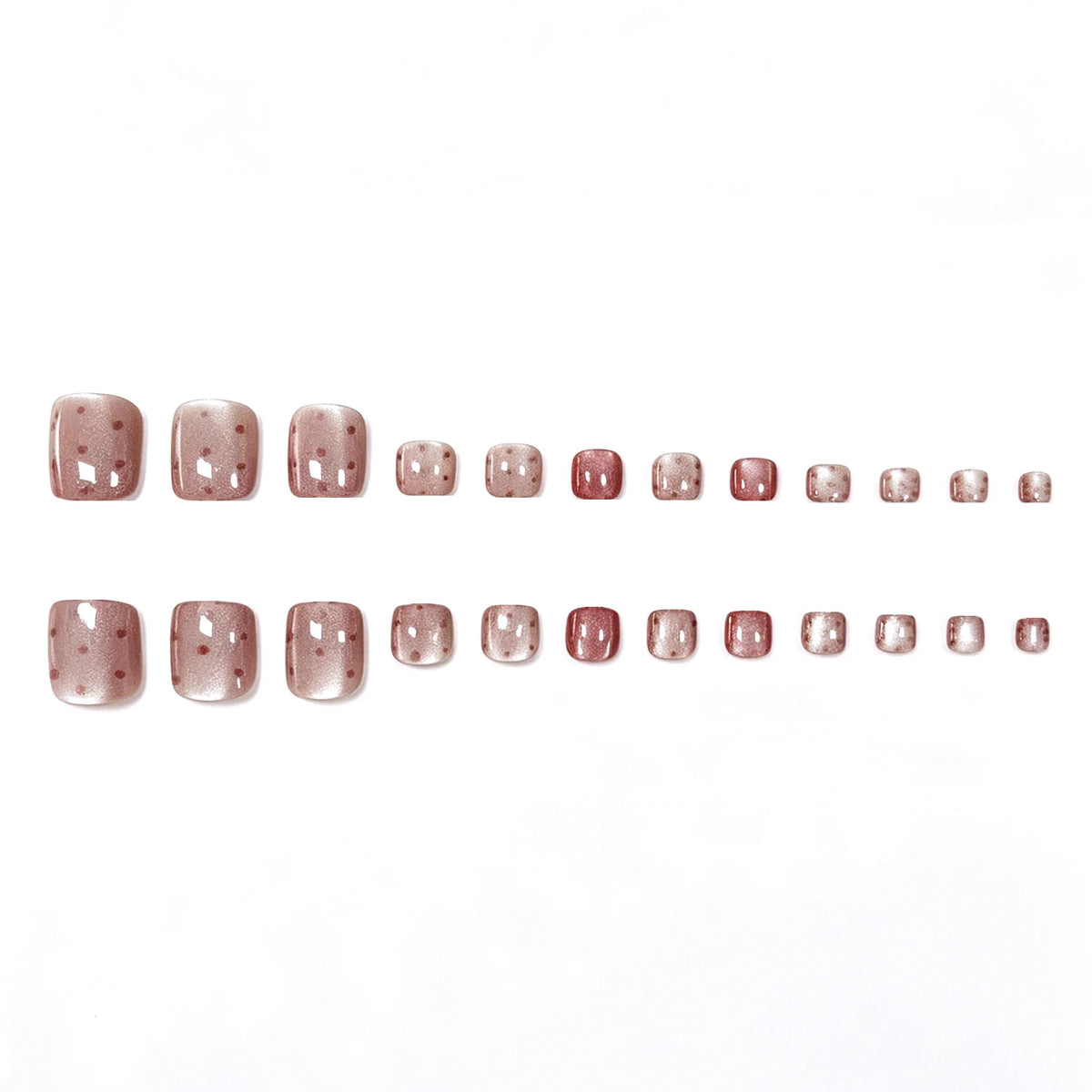 Press-On Nails Polka Dot 24-Count Comfortable Fit