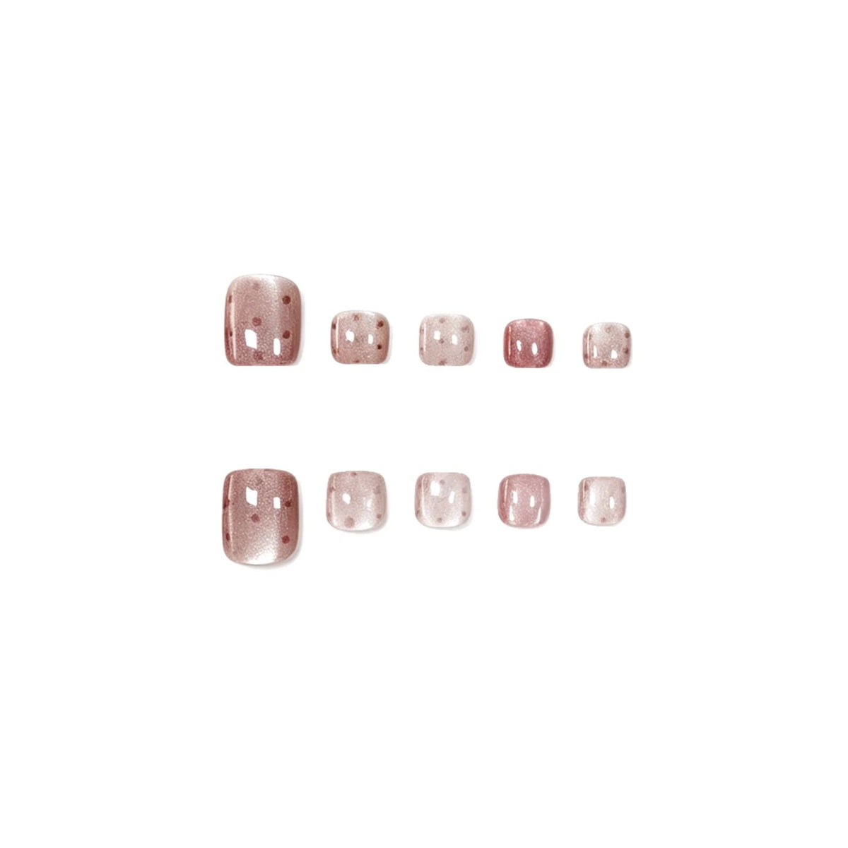 Press-On Nails Polka Dot 24-Count Comfortable Fit