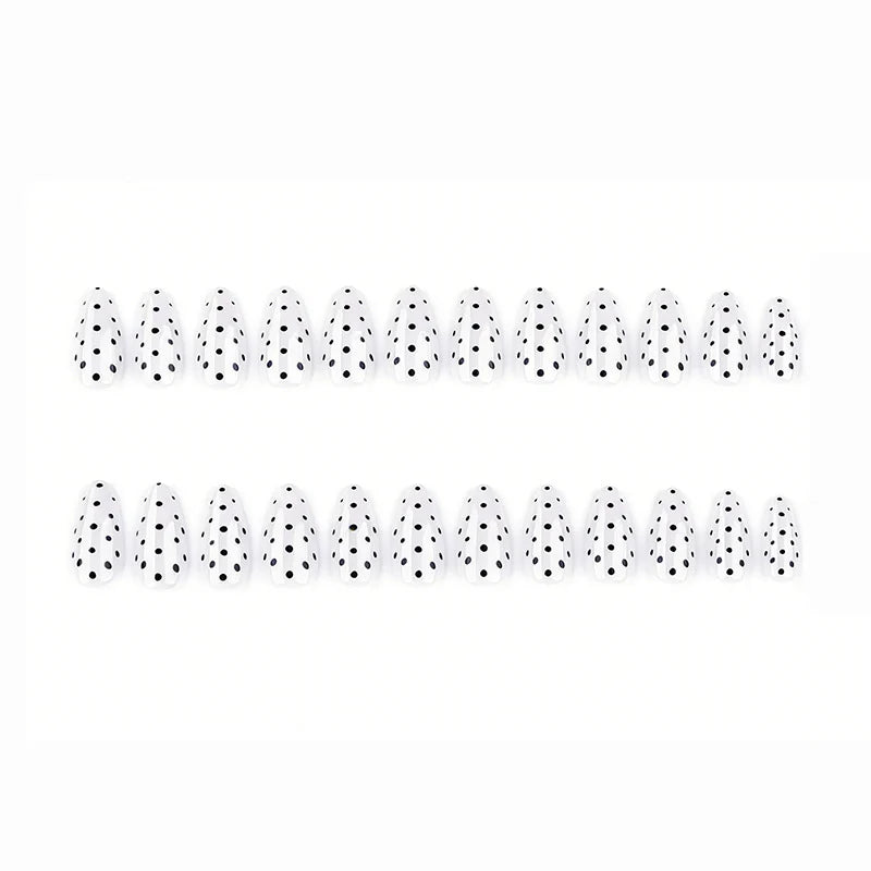Press-On Nails Polka Dot 24-Piece Easy Application