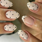 Press-On Nails Polka Dot Design Set Of 24