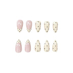 Press-On Nails Polka Dot Design Set Of 24