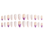 Press-On Nails Polka Dot Gel Long-Lasting Wear