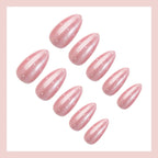 Press-On Nails Polka Dot Pointed Easy Application