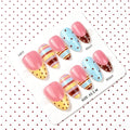 Press-On Nails Polka Dot & Stripe Peel-And-Press