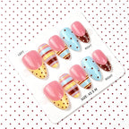 Press-On Nails Polka Dot & Stripe Peel-And-Press