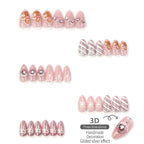 Press-On Nails Pre-Glued Non-Toxic Holiday Designs