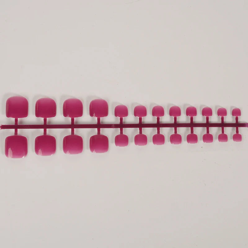 Press-On Nails Pre-Glued Reusable Glossy Square